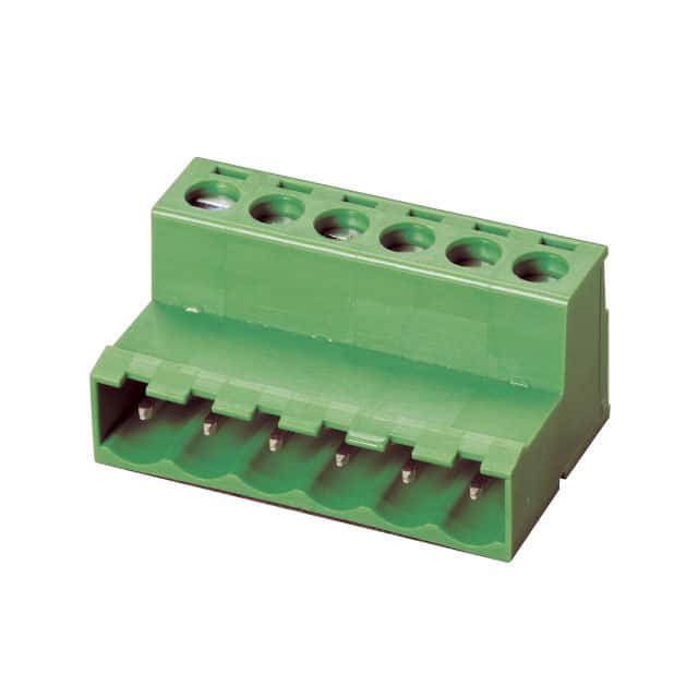 2ESH-06P TERM BLK 6POS 5.08MM SCRW PLG