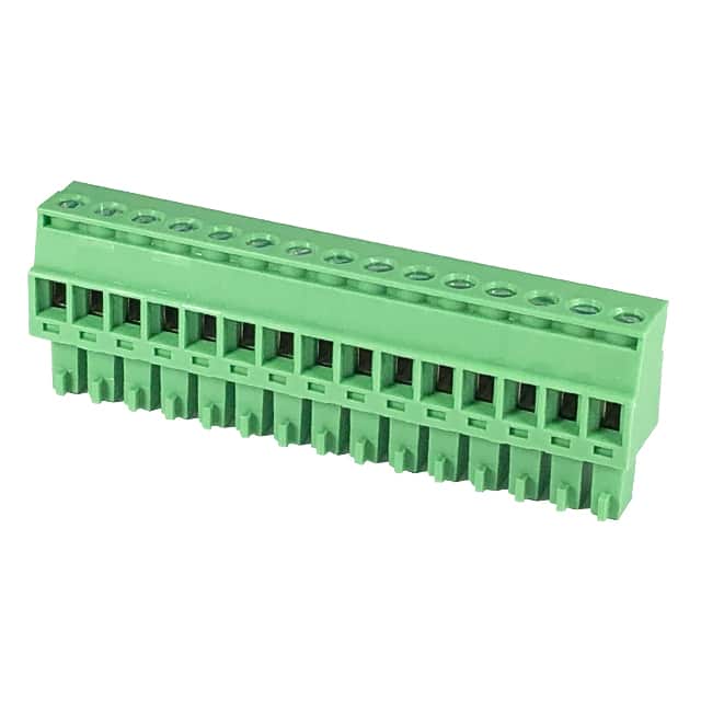 EC381R-15P TERM BLK 15POS 3.81MM SCRW PLG