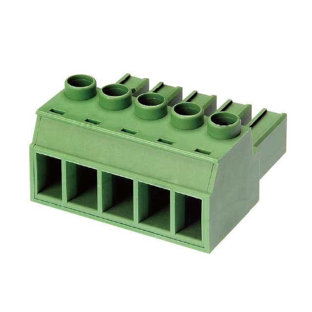 EC762HV-05P TERM BLK 5POS 7.62MM SCRW PLG