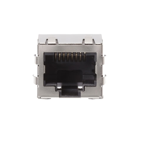 J0C-0006 Pulse Electronics J0C-0006 is a single port surface mount RJ45 jack with integrated magnetics for 10/100Base-TX. Shielded with EMI finger and board guide.