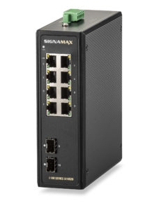 SI10021 The Stewart Connector SI10021 is an 8-port industrial gigabit switch with 2 additional gigabit SFP ports. It offers a rugged IP40 enclosure and wide operating temperature range.