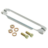 DC51215-1 One piece 90° D-Sub backshell for 37-position connectors. Round cable entry, black thermoplastic body, includes cable clamp hardware.