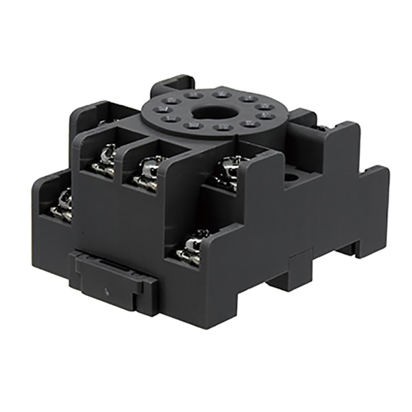 SR3P-05 The Idec SR3P-05 is an 11-position relay socket designed for DIN Rail mounting. It features screw terminal connections and is part of the RR Series.