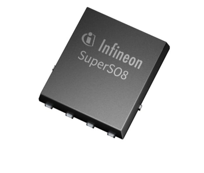 BSC030N08NS5ATMA1 Infineon BSC030N08NS5ATMA1 is an 80V N-Channel OptiMOS 5 power MOSFET in a PG-TDSON-8-7 surface mount package. It features a maximum drain current of 161A and a low on-resistance of 3.0 mΩ.