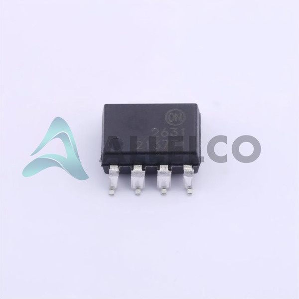 HCPL2631 The On Semiconductor HCPL2631 is a dual channel optoisolator featuring 2500Vrms isolation and an open collector output. It is designed for through-hole mounting.