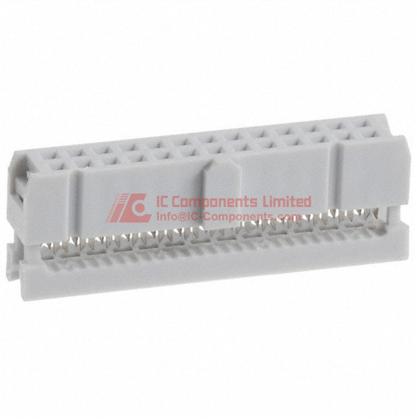 AWP26-7240-T The Assmann WSW Components AWP26-7240-T is a 26-position female socket connector with IDC termination and a 2.54mm pitch. It features a free hanging mounting type.