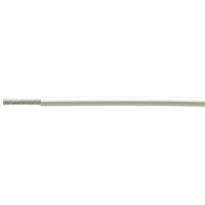 100G0111-0.75-9 The TE Connectivity 100G0111-0.75-9 is a 100-meter harsh environment wire with a white polymer jacket. It features tinned copper conductors and offers flame and fluid resistance.