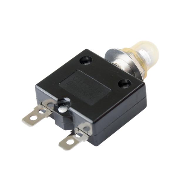 CLB-303-11A5B-W-A/30 The Littelfuse Inc. CLB-303-11A5B-W-A/30 is a thermal push button circuit breaker. It offers a 30A current rating and a 250V voltage rating.