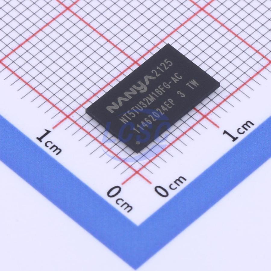 NT5TU32M16FG-AC The Nanya Technology NT5TU32M16FG-AC is a memory module. It is RoHS3 Compliant and has an MSL of Level 1.