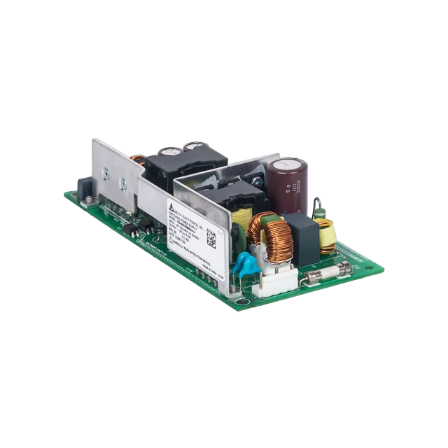 PJ-24V150WCRA The Delta Electronics PJ-24V150WCRA is a 150W AC/DC converter with a 24V output. It features adjustable output, PFC, and universal input, designed for chassis mounting.