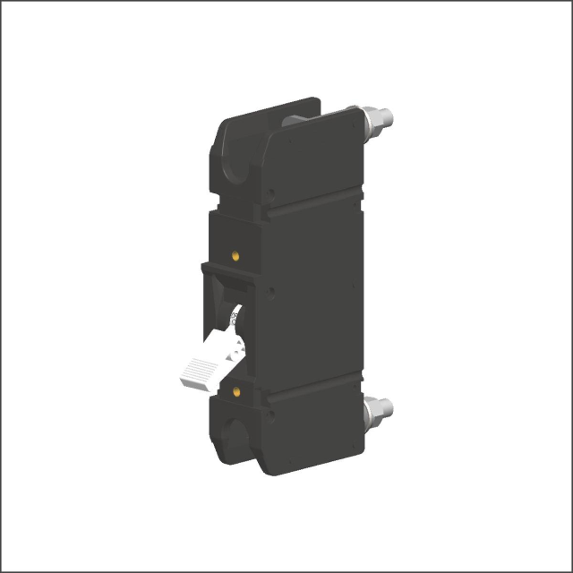 FA1-B0-14-820-11A-BG The Littelfuse Inc. FA1-B0-14-820-11A-BG is a 1-pole hydraulic-magnetic circuit breaker rated for 200A and 277VDC. It offers a 50,000A interrupting capacity.