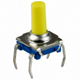 KSL0M511 The C&K Components KSL0M511 is a tactile switch with a SPST-NO circuit and a 0.05A @ 32VDC contact rating. It features a 500gf operating force and through-hole mounting.