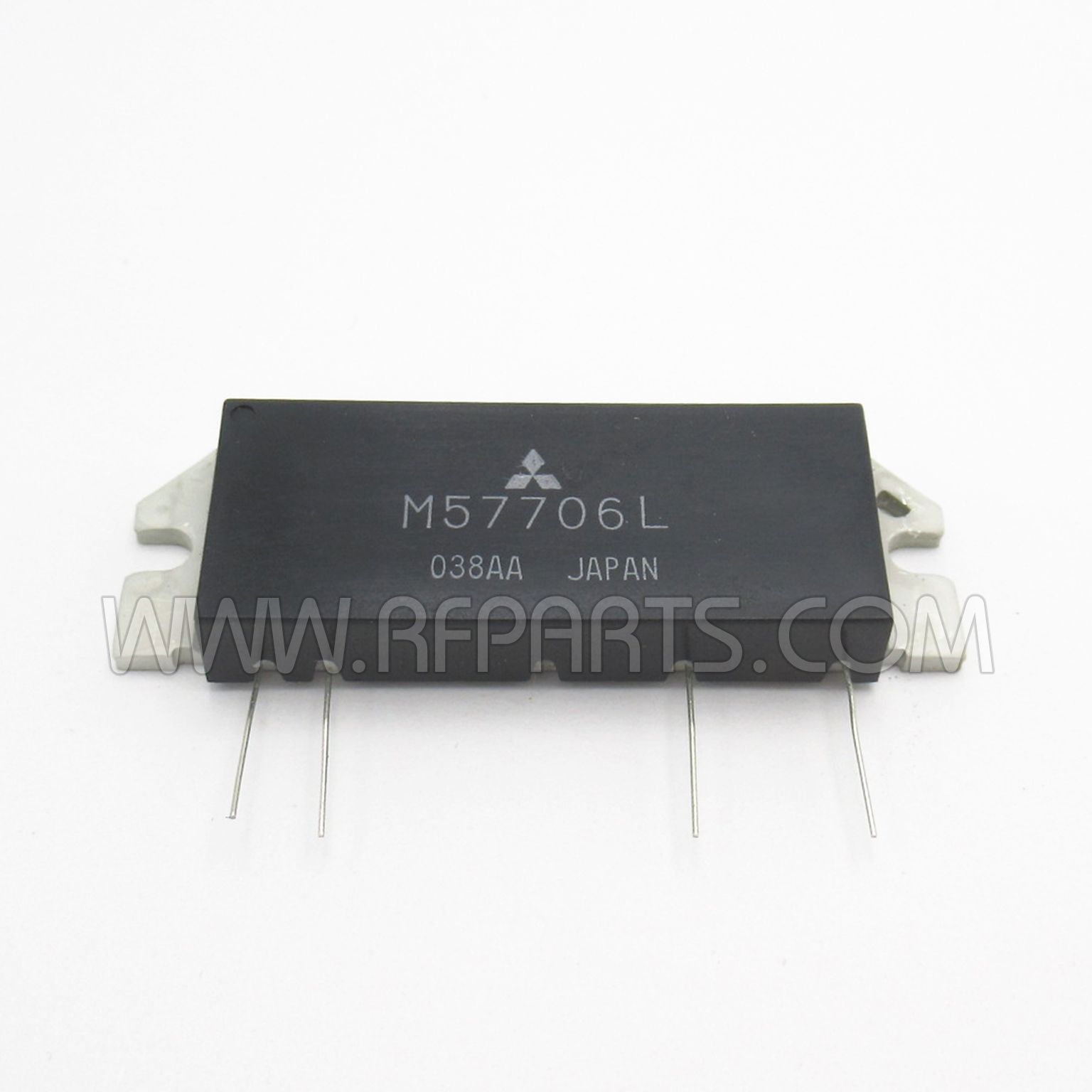 M57706L The Mitsubishi M57706L is an RF power module designed for operation in the 135-145 MHz frequency range. It delivers an 8W power output.