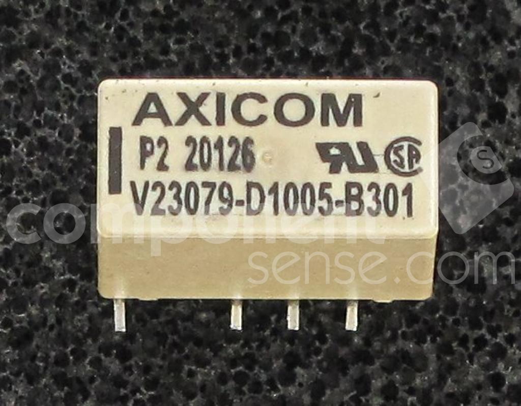 V23079D1005B301 The TE Connectivity V23079D1005B301 is a DPDT electromechanical relay with a 24VDC coil voltage and a 2A contact current rating. It features a Surface Mount termination.