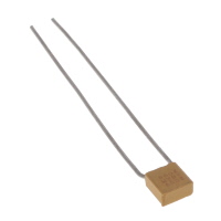 CKR05BX820KP CKR05BX820KP is a 82 pF ceramic capacitor with BX dielectric, rated for 50V with ±10% tolerance. It features a radial through-hole package with formed leads.