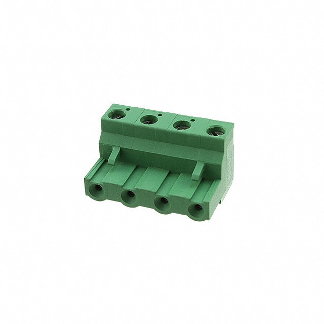 796981-4 TERM BLOCK PLUG 4POS STR 7.62MM