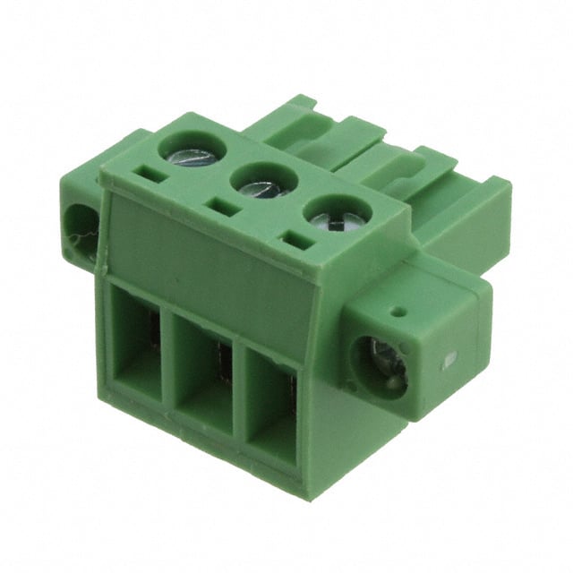 20020003-H031B01LF TERM BLOCK PLUG 3POS STR 5.08MM