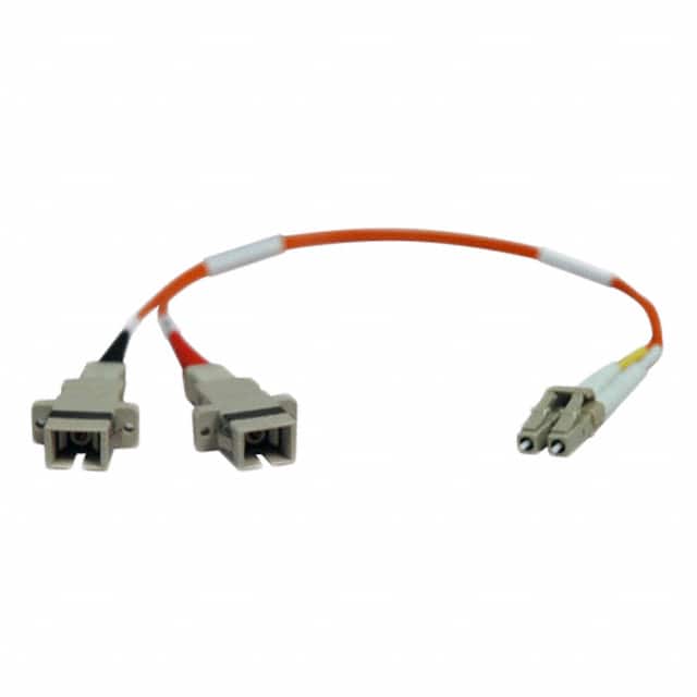 N458-001-50 FIBER OPTC CBL LC-SC DUPLX 305MM