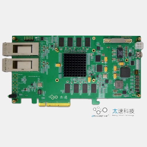 XCKU060-FFVA1156-2-I This PCIe card features the Xilinx Kintex UltraScale XCKU060 FPGA, offering dual 40Gbps QSFP+ interfaces and high-speed signal processing capabilities.