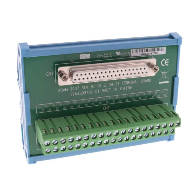 ADAM-3937-BE DB-37 WIRING TERMINAL, DIN-RAIL