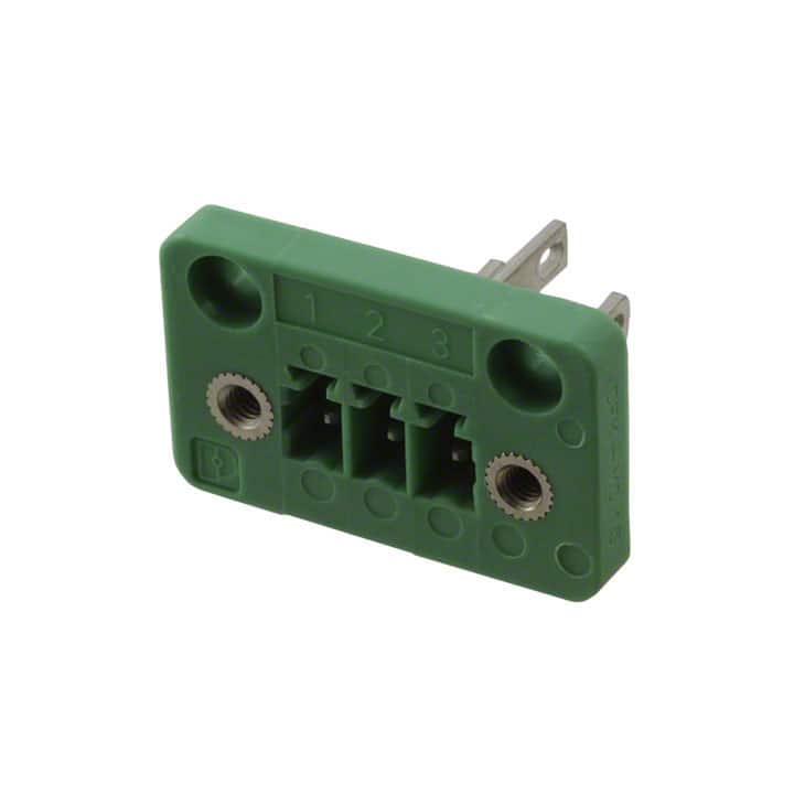 1829358 TERM BLK HEADER 3POS GREEN