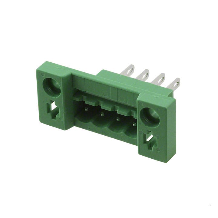 0707264 TERM BLK HEADER 4POS GREEN