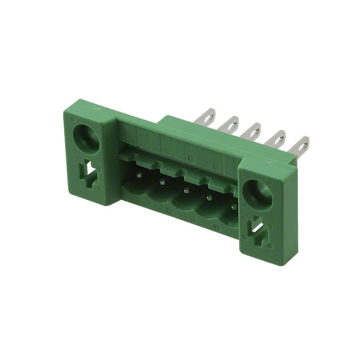 0707277 TERM BLK HEADER 5POS GREEN