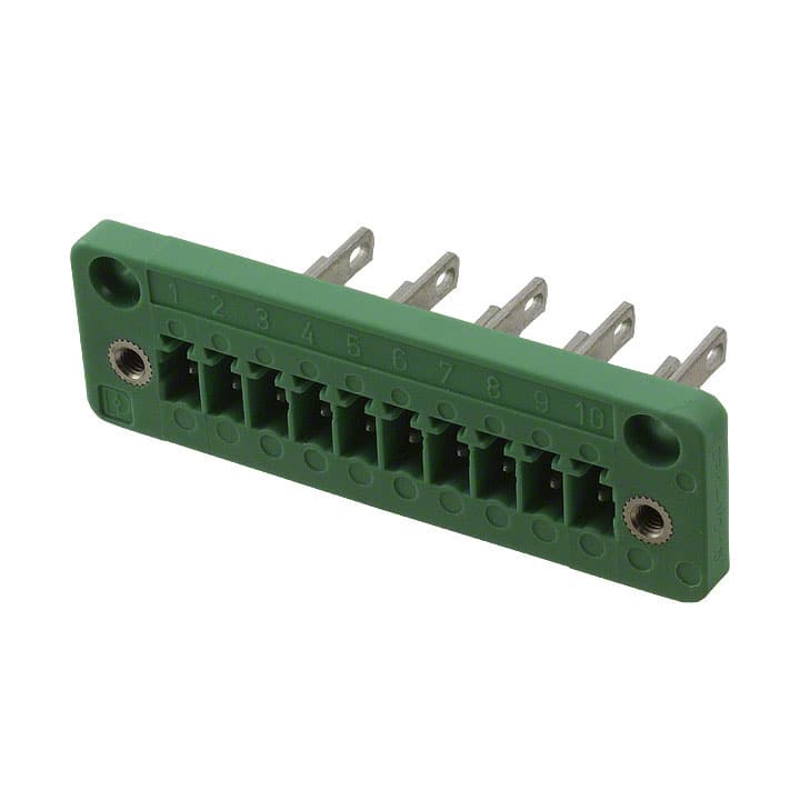 1829413 TERM BLK HEADER 10POS GREEN