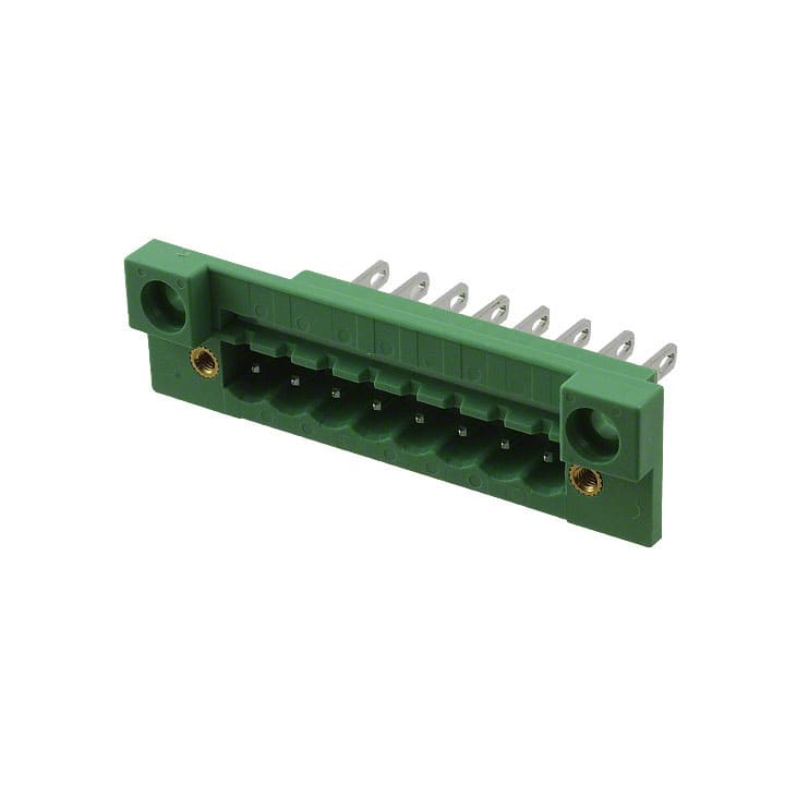 0710235 TERM BLK HEADER 8POS GREEN