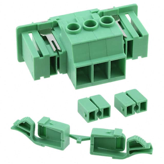 1716629 TERM BLK HEADER 3POS GREEN