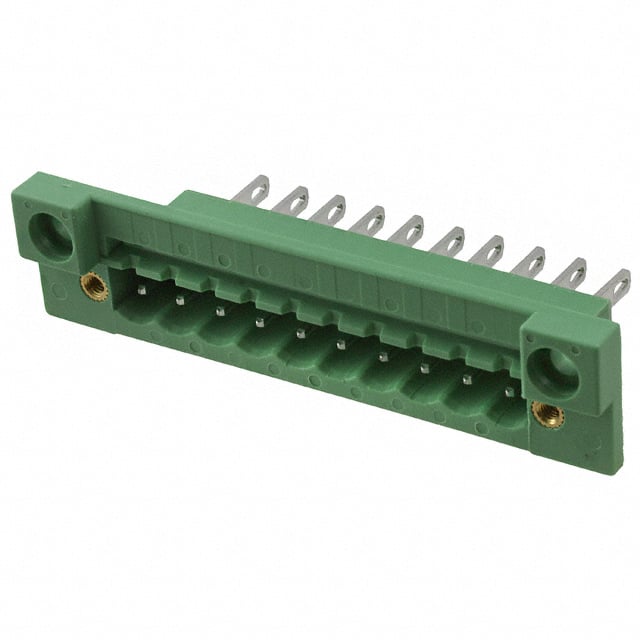 0710251 TERM BLK HEADER 10POS GREEN