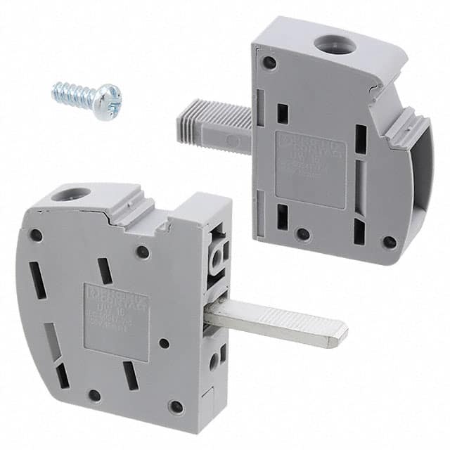 3073351 TERM BLK SCREW CLAMP 2POS GRAY