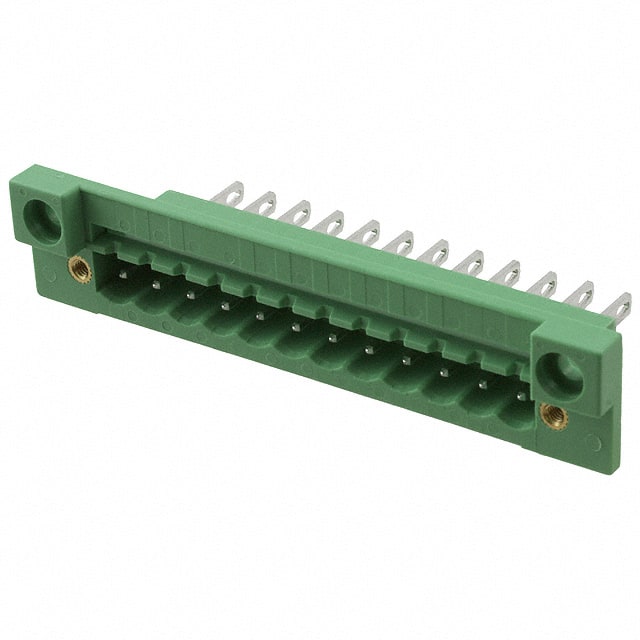 0710277 TERM BLK HEADER 12POS GREEN
