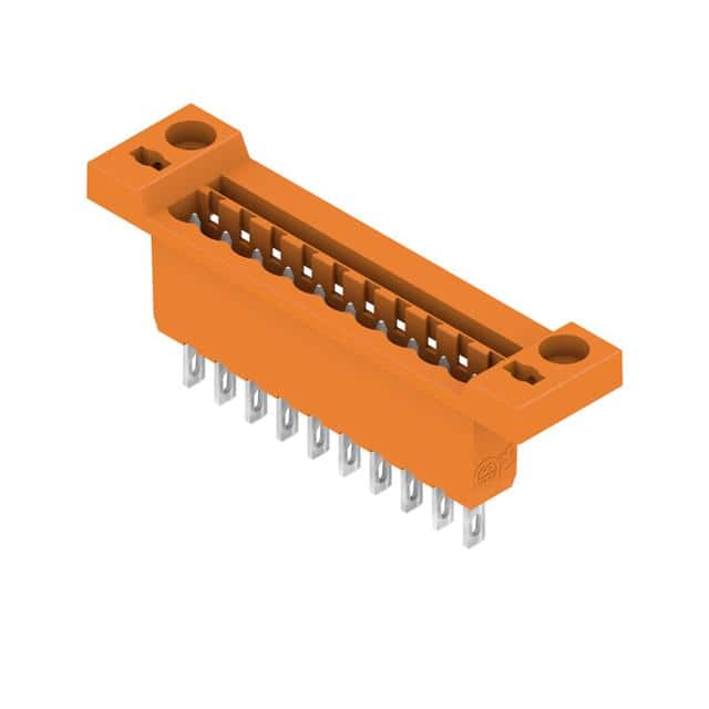 1599210000 TERM BLK HEADER 10POS ORANGE