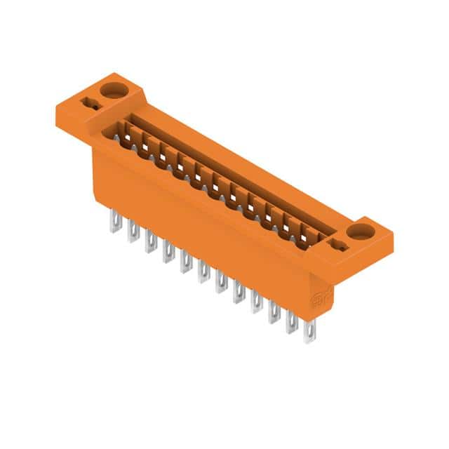 1599230000 TERM BLK HEADER 12POS ORANGE