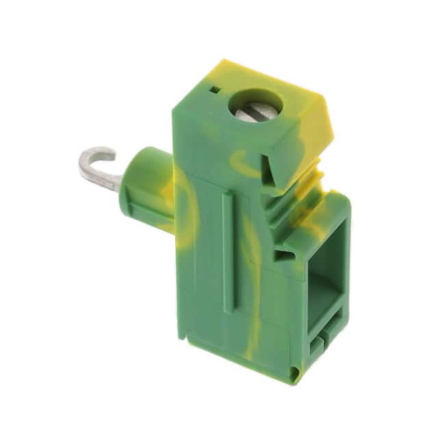 0711069 TERM BLK SCREW CLAMP 1POS GREEN
