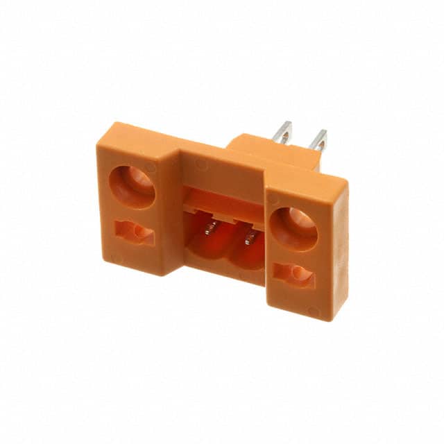 1599130000 TERM BLK HEADER 2POS ORANGE