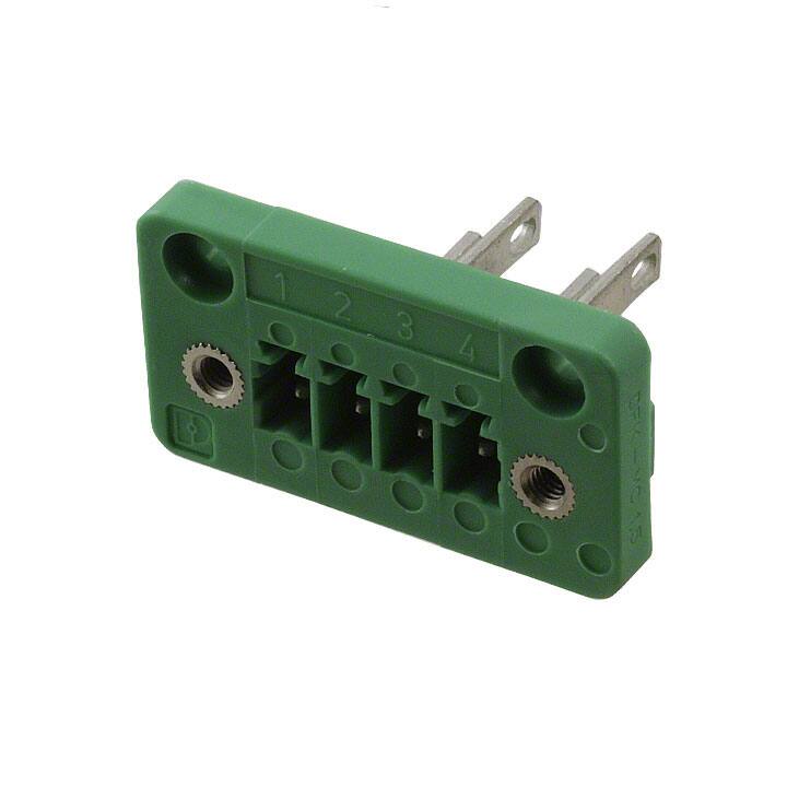1829361 TERM BLK HEADER 4POS GREEN