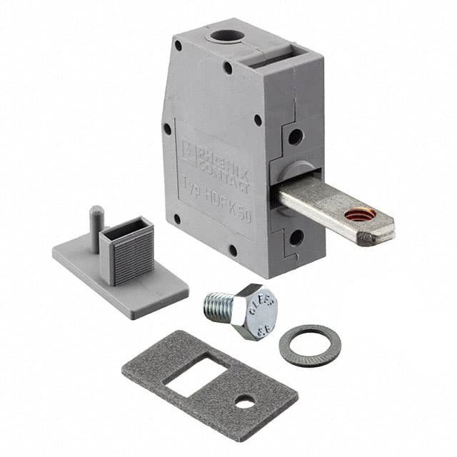 0711218 TERM BLK SCREW CLAMP 1POS GRAY