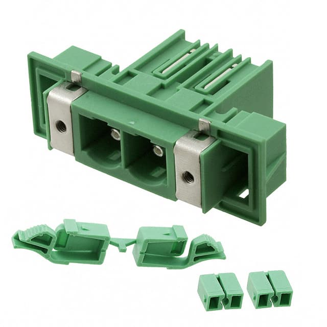 1701537 TERM BLK HEADER 2POS GREEN