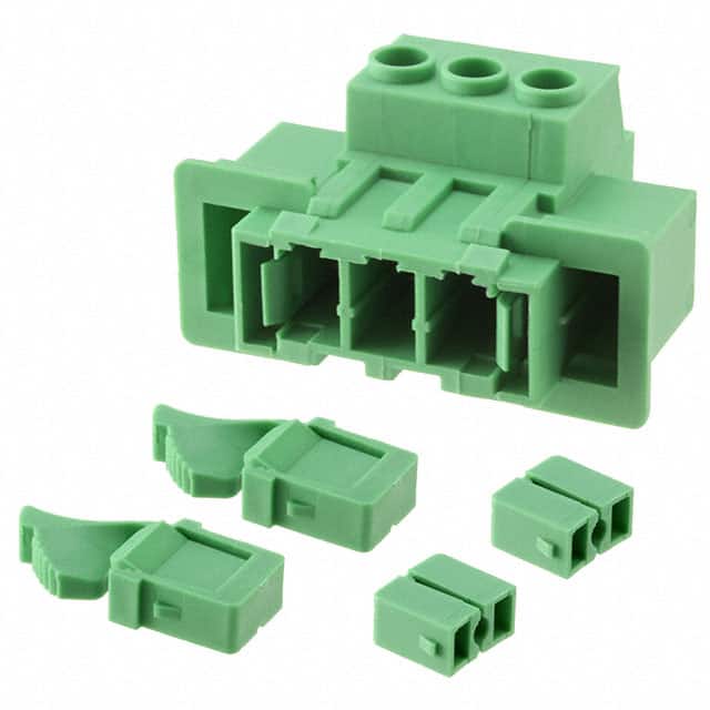 1716519 TERM BLK HEADER 3POS GREEN
