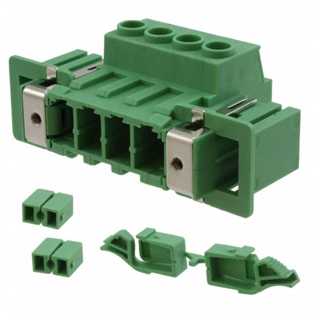 1716632 TERM BLK HEADER 4POS GREEN