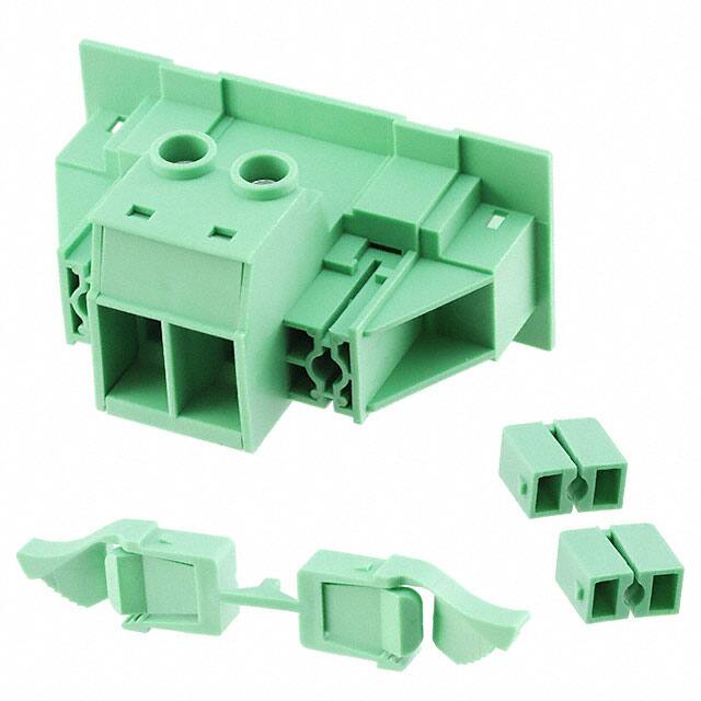 1703771 TERM BLK HEADER 2POS GREEN