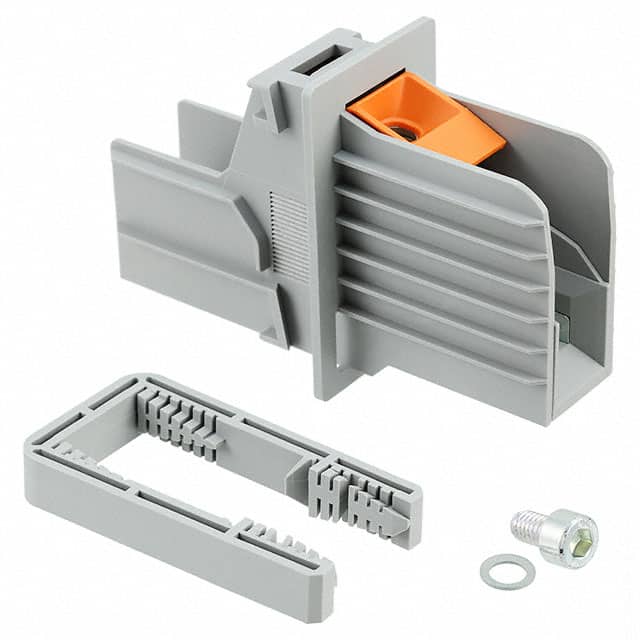 1708744 TERM BLK PUSH IN CLMP 1POS GRAY