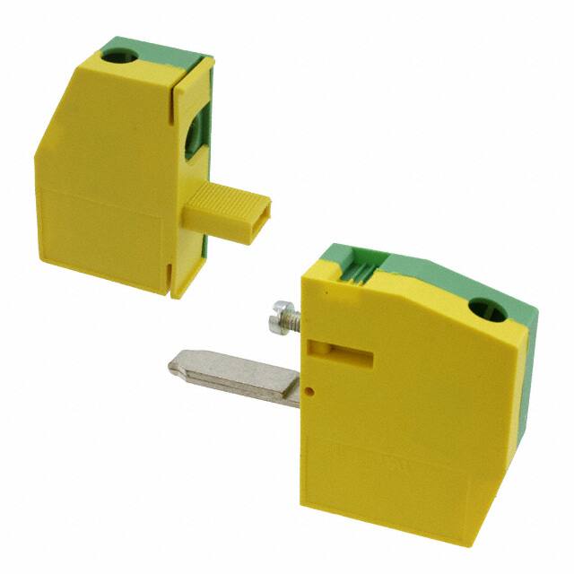 0707785 TERM BLK SCREW CLAMP 1POS GREEN