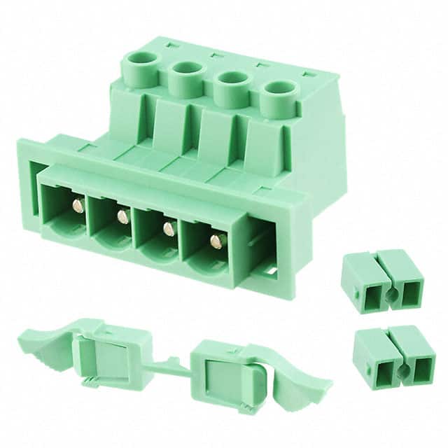 1703399 TERM BLK HEADER 4POS GREEN