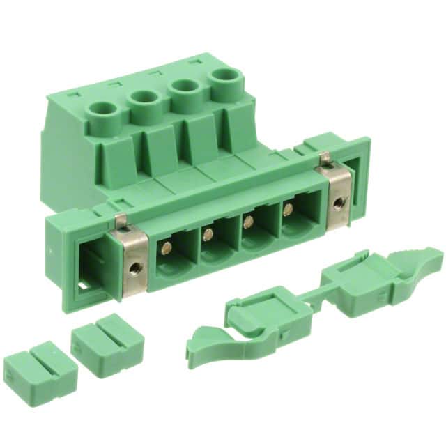 1703470 TERM BLK HEADER 4POS GREEN