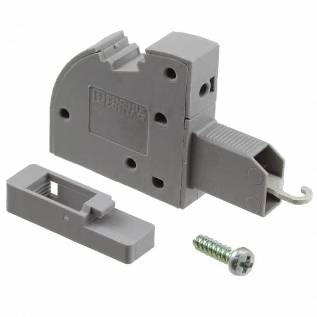 3059728 TERM BLK PUSH IN CLMP 1POS GRAY