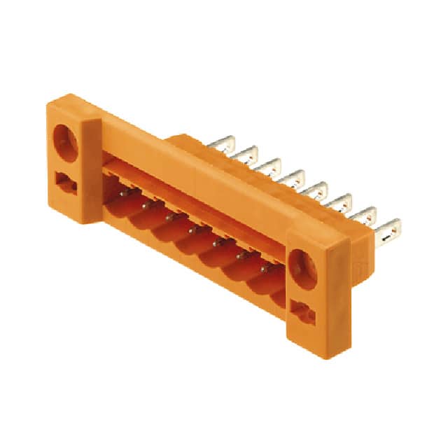1599190000 TERM BLK HEADER 8POS ORANGE