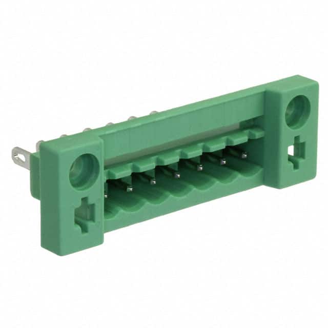 0707154 TERM BLK HEADER 7POS GREEN